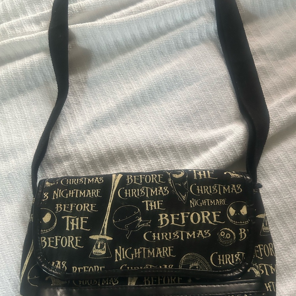 Nightmare Before Christmas Black Crossbody Bag